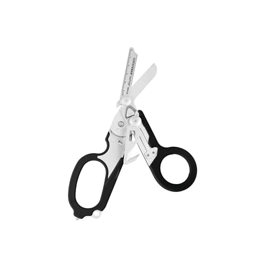 LEATHERMAN, Raptor Rescue Ciseaux d'urgence avec coupe-sangle et brise-verre, fabriqué aux États-Unis, noir/orange avec étui utilitaire