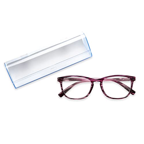Foster Grant womens Elana Pop of Power Bifocal Style Blue Light Reading Glasses, Purple, 53mm US by Foster Grant - Image 6