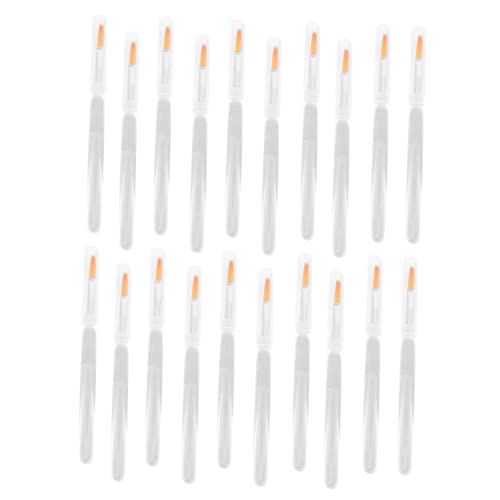 Healvian 20pcs Crystal Rod Lip Brush Set Portable Makeup Applicator Lipstick Applicators Bulk Compact Lip Brush