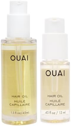 OUAI Heat Protectant Hair Oil, Anti-Frizz Shine & Heat Shield (1.5 oz)