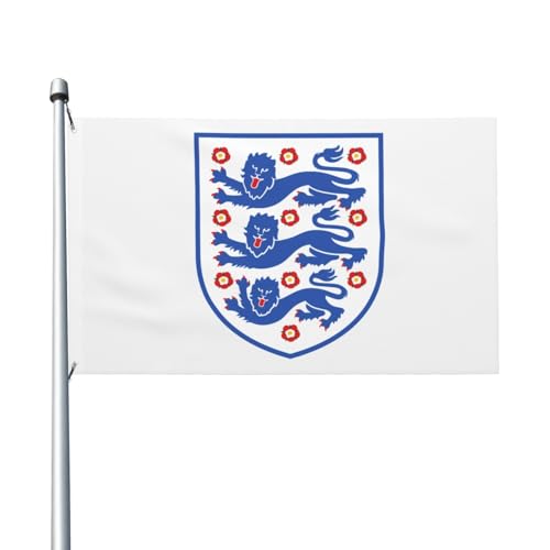 Bandera Balcón Reino Unido Inglaterra Emblema León Real Fuerte Banderin Impresión Banners Para Fiestas Hogar Eventos 90X150cm