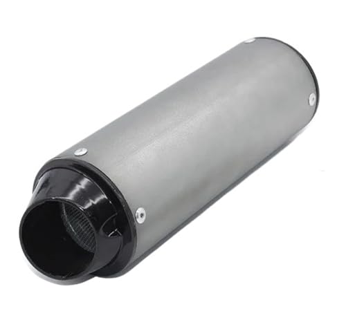 Motorcycle Pot Silencieux d'échappement Pot D'échappement Universel pour Moto 28 Mm Et 38, pour Les Modèles pour 125 CC, 150 160, pour Quads Motocross(Gray...