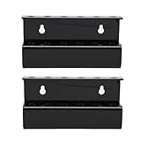 KKPLZZ 2 Stück Acryl-Dart-Halter, Wandhalterung, Stilvoller Dart-Aufbewahrungsständer mit Mattem Finish für Heimspielzimmer (Schwarz)