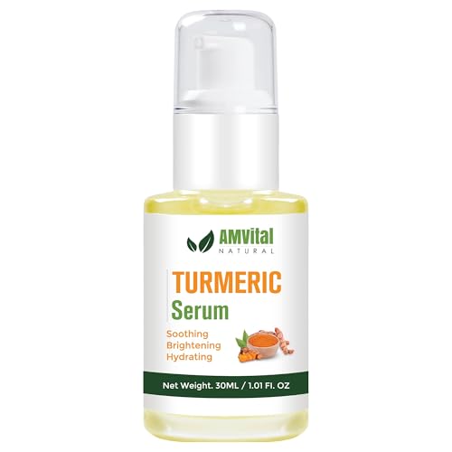 AMVital Turmeric Face Serum Review: Hydrating Serum for Dark Spots & Uneven Skin Tone