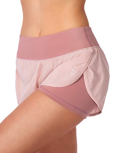 Soothfeel Women's 2 In 1 Running Shorts Workout Athletic Gym Yoga Shorts For Soothfeel Women With Phone Pockets Pink #TOP2