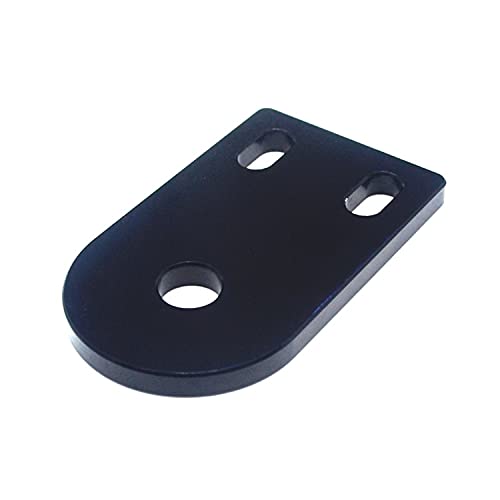 Lysee 3D Printer Parts & Accessories - 3D Printer Parts,T8 Screw Mandrel Support Plate 2020 2040 Aluminum Profile Mount Fixing Plate - (Color: Black)