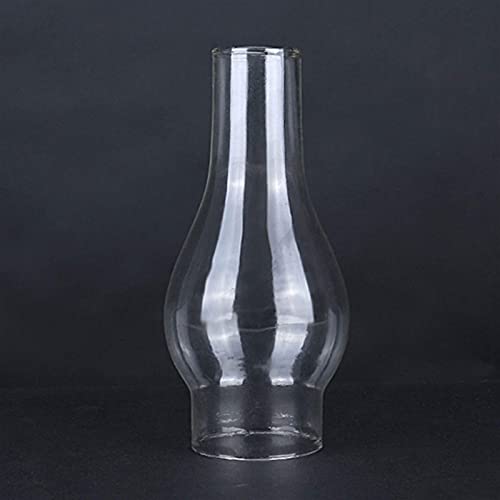 KOLIT Abat-Jour en Verre Transparent pour Lampe à Huile, Cheminée en Verre de Lampe à Pétrole, Abat-Jour pour Lampe Kérosène, Accessoires Remplaçables (Size : Small)