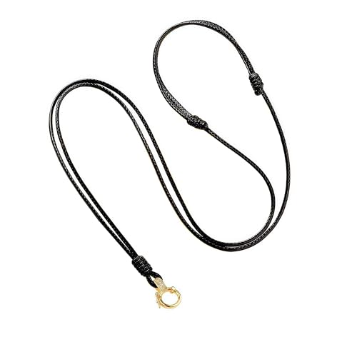 3FT Amazing Braided Leather Necklace - Minimalist Waterproof Design, Unisex, Ideal for Daily Wear & Gifting (black gold)