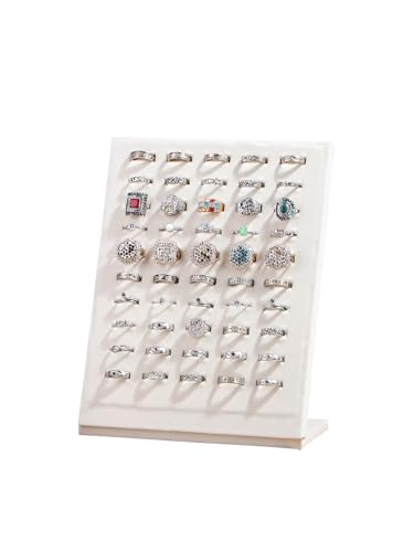 Beige Ring Organizer Holder Stand
