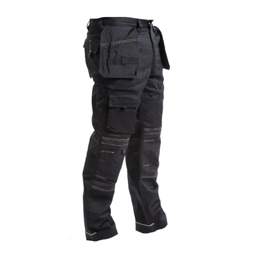 Apache Workwear Mens Site Trousers | APKHT Polycotton Holster Trouser Black