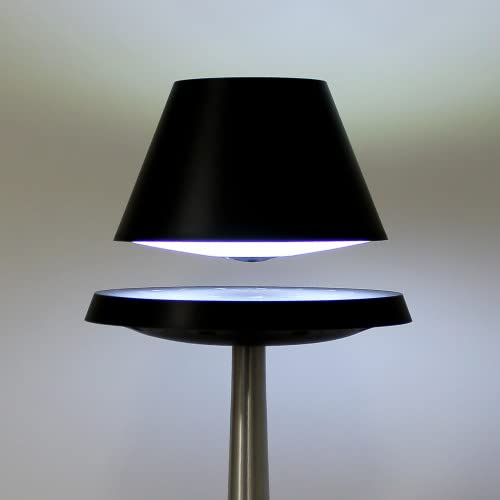 Lampe anti-gravité ALTHURIA PureLine NOIRE pied ALUMINIUM - Noir