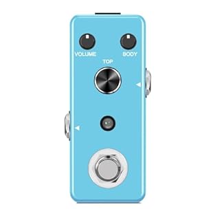 Compact and portable, this guitar effects pedal is designed specifically for guitarists. This electric guitar effects pedal delivers a refined, smooth, and mellow overdrive effect that enhances sustain. The true bypass design minimizes tone loss, whi...