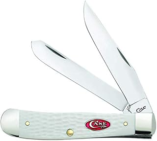 CASE XX WR Pocket Knife Sparxx White Jigged Synthetic Trapper Item #60182