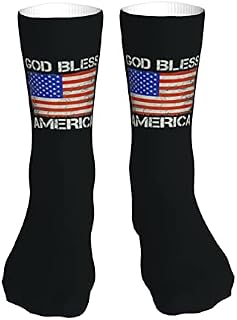 883 Compression Socks God Bless America Crew Socks Soft Calf Socks Breathable Sports Socks For Walking Jogging Hiking 40cm