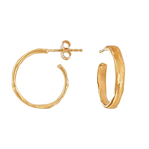 PENDIENTES DORADOS ESTERGOLD | Diseñados por lavoratorio Joidart | Colección Estergold | Metal con baño de oro de 24 K