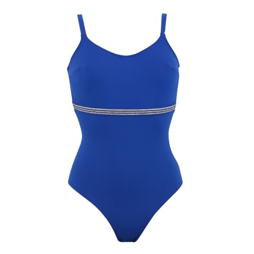 Maillot de bain emboîtant bleu Lucia Janine Robin pour sublimer vos formes