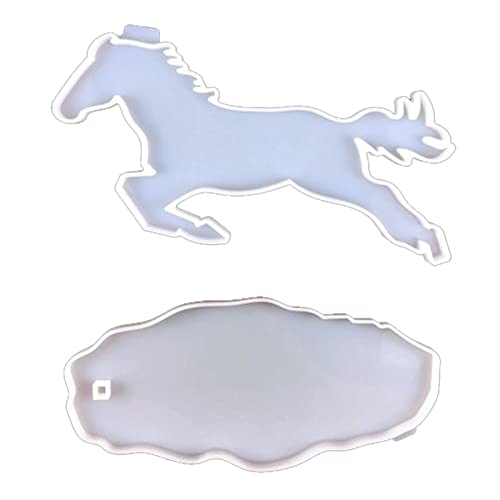 ooesh Pentium Cheval Décoration Époxy Moule Bricolage Forêt Cheval Ornements De Bureau Moule...