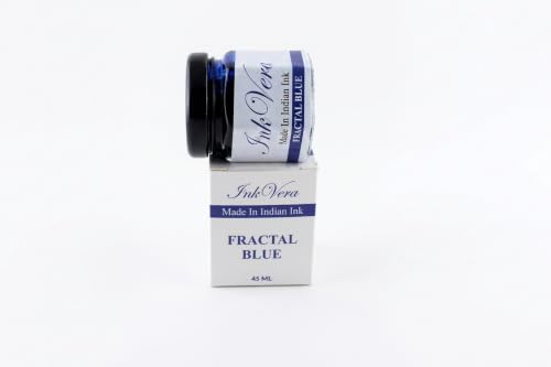 Image of InkVera Fractal Blue Calligraphy Ink, 45 ml