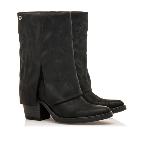 Mtng Para Mujer. 54979 Botas Tijuana Negro (38), 3 A 5Cm, Cremallera, Casual - 5