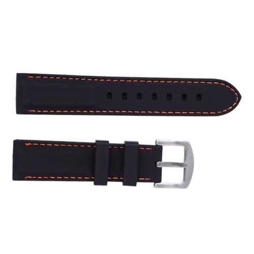 NESTINGHO Bracelet de Montre 26mm en Silicone Noir, Modèle de Remplacement