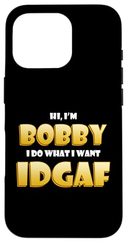 Bobby Costume IDGAF Funny Meme Halloween Bob Costume Bobbys �X�}�z�P�[�X iPhone 16 Pro �p