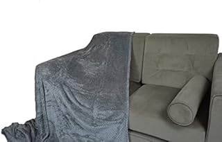 Waffle Honeycomb Blanket / Throw (King 200 x 240, Silver)