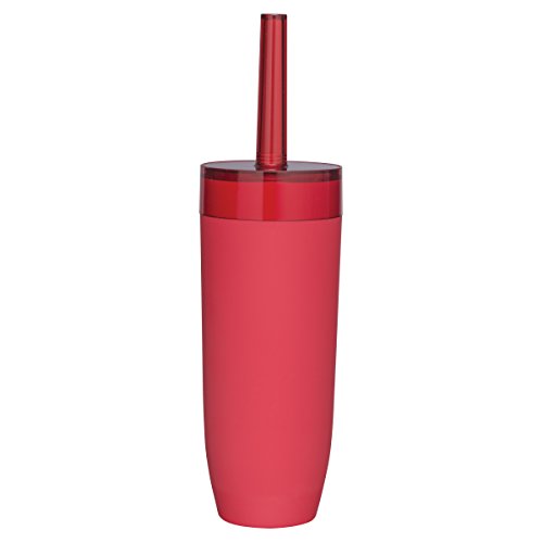 Sealskin Toilettenbürste Bloom, WC-Bürstengarnitur aus ABS, Farbe: Rot