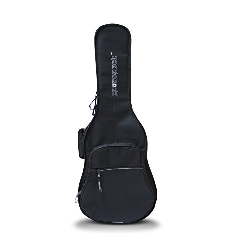 Image of Crossrock CRSG106CHBK 1 /2 inch Classical Guitar Bag with 10mm Padded Backpack Straps, Black
