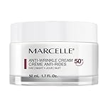 Marcelle Anti-Wrinkle Cream 50+, Day & Night, Anti-Aging Cream with Nourishing Ceramides, Reduces Fine Lines & Wrinkles, Improves Firmness, Fragrance-Free, Hypoallergenic, Cruelty-Free, 50 mL