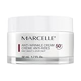 Marcelle Anti-Wrinkle Cream 50+, Day & Night, Anti-Aging Cream, Reduces Fine Lines & Wrinkles, 24H Hydration, Fragrance-Free, Hypoallergenic, Cruelty-Free, 50 mL