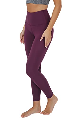 Yogalicious Super High Waist Soft Nude Tech Womens Leggings - Mauve Wine 25" - Xl #TOP12