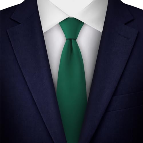 Image of Jacob Alexander Men's Slim Width 2.75 inch Solid Color Tie