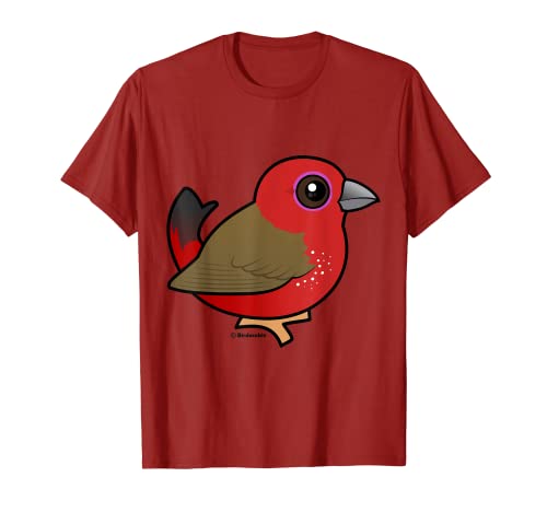 Birdorable African Firefinch Cute Cartoon Finch Bird T-Shirt
