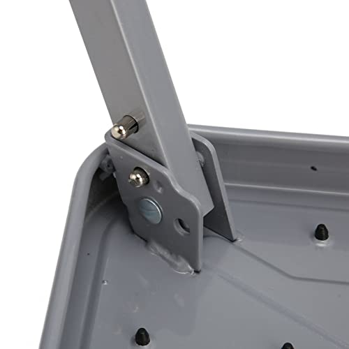 Banco de Escada de Metal Com 1 Degrau, Banco de Degrau Dobrável Resistente Resistente Liga Leve para