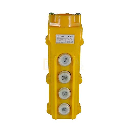 KAMCON? 4 Ways Hoist Crane Push Button Switch, Orange COB-62, 250V, 5 Amp, 500V, 2 Amp-image-9
