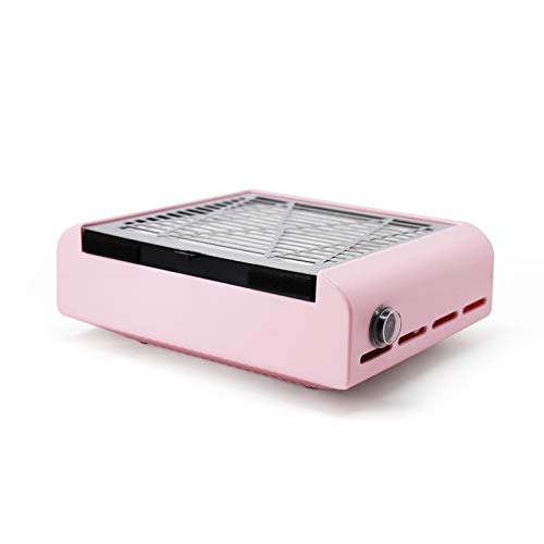 Aspirateur poussiere ongle manucure table rose compact
