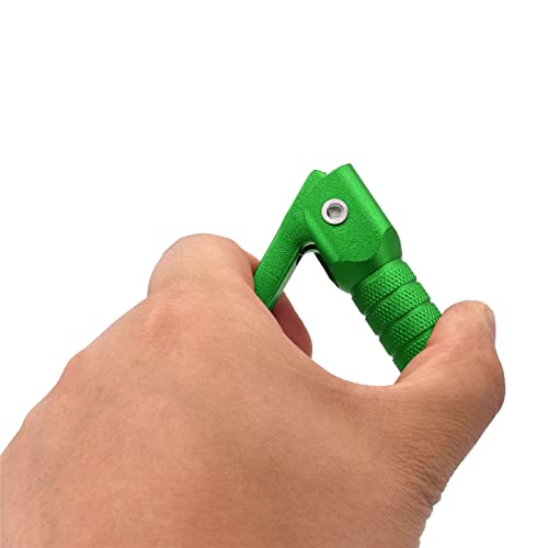 Image of Gear Shift Lever, CNC Rod Alloy Aluminium Gear Shifter Lever Fits for Motorcycle BSE CRF 110 Apollo TTR 125 Motorcycle 50cc 110cc 250cc Dirt Pit Bike (Green)