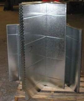 McDaniel Metals 17X16.5X36 Insulated Galvanized Sheet Metal Plenum 17 in. W x 16 1/2 in. D x 36 in. L
