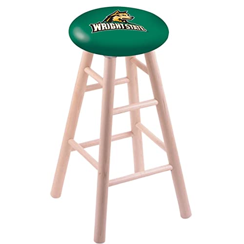 Holland Bar Stool Co. Maple Bar Stool in Natural Finish with Wright State Seat by The