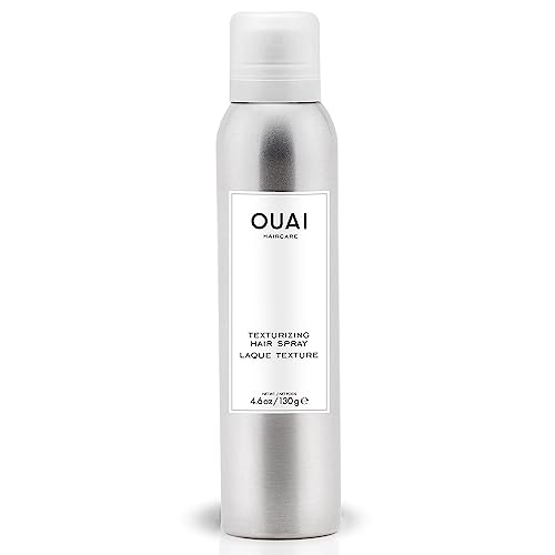 OUAI Texturizing Hair Spray. Add Texture and Volume While Absorbing Oil. Part Hair Spray, Part Dry Shampoo, the Spray Instantly Refreshes Hair. Free from Parabens and Sulfates (4.6 Oz)