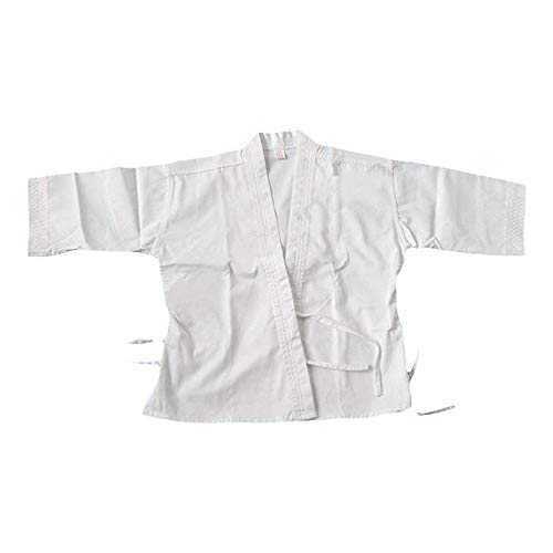 Foto von G-LIKE Karate Judo Anzug Kleidung - Kampfkunst Judogi Aikido Keikogi Jiu Jitsu Taekwondo Bando Kung Fu Outfit Training Uniform Kostüm Set Jacke Hose Freier Gürtel für Männer Frauen Kinder (170 cm)