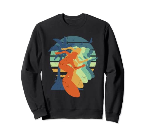 Surf, Hombres Mujeres Niños, Surf, Fresco Vacaciones Verano, Surfers Sudadera Cover