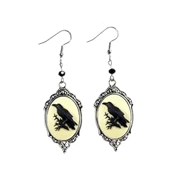 B3:Gold Raven Earrings