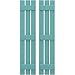 Ekena Millwork ARW401SB311X72PTH Americraft Three 3 Exterior Real Wood Spaced Board-n-Batten Shutters (Per Pair), Pure Turquoise