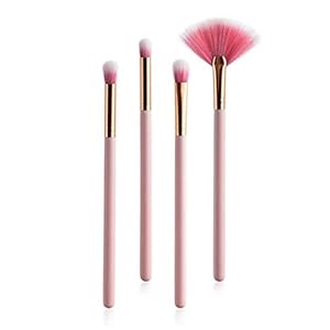 Makeup brush 10/4pcs Makeup Brushes Set Pink Wood Handle Foundation Professional Make Up Brush Beauty Tools Kit Lip Eye Liner