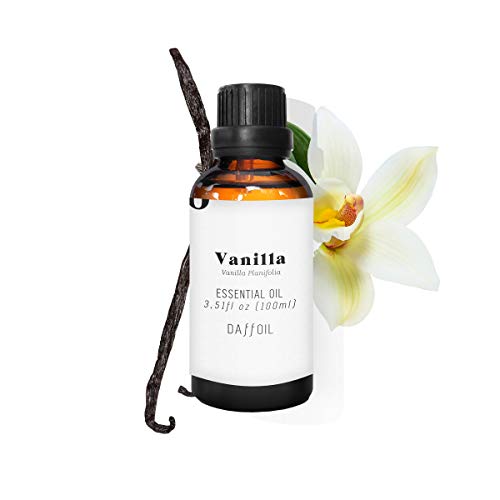 Daffoil Aceite esencial vainilla 100ml puro BIO 100% natural ecológico aromaterapia humidificador