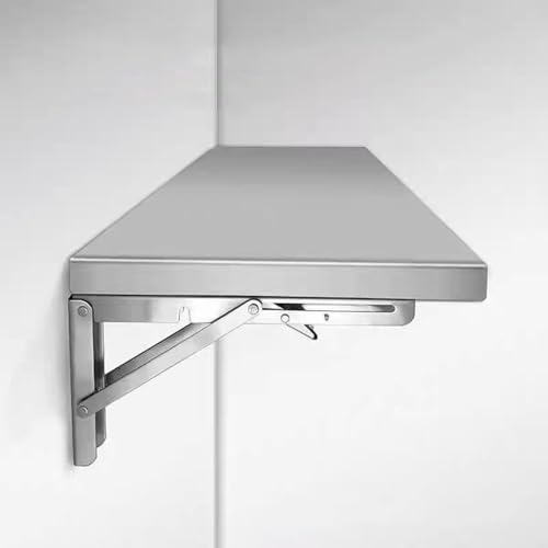 Table pliante murale cuisine et salle à manger en inox moderne