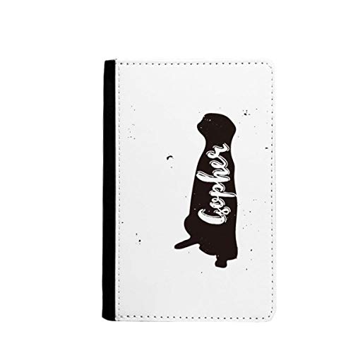 Protège-passeport portefeuille girafe 3.7x5.8 inch anti-usure