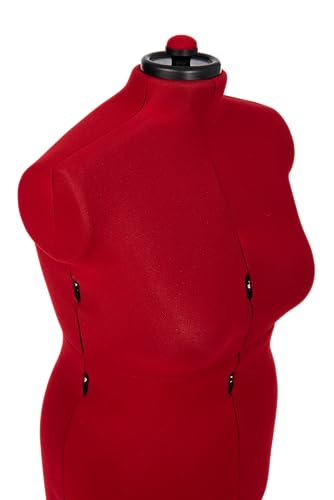 Maniquí de modistería Adjustoform Supa Fit en nailon de 8 partes rojo 5