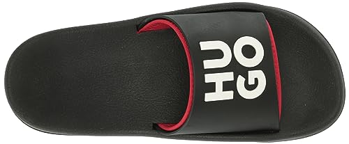 Image of HUGO Men's Stacked Logo Slide Sandal